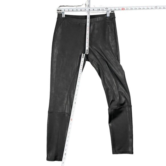 Soft Surroundings Leggings XS Work Office Capsule Leather Minimal Stretchy Chic - Picture 6 of 9